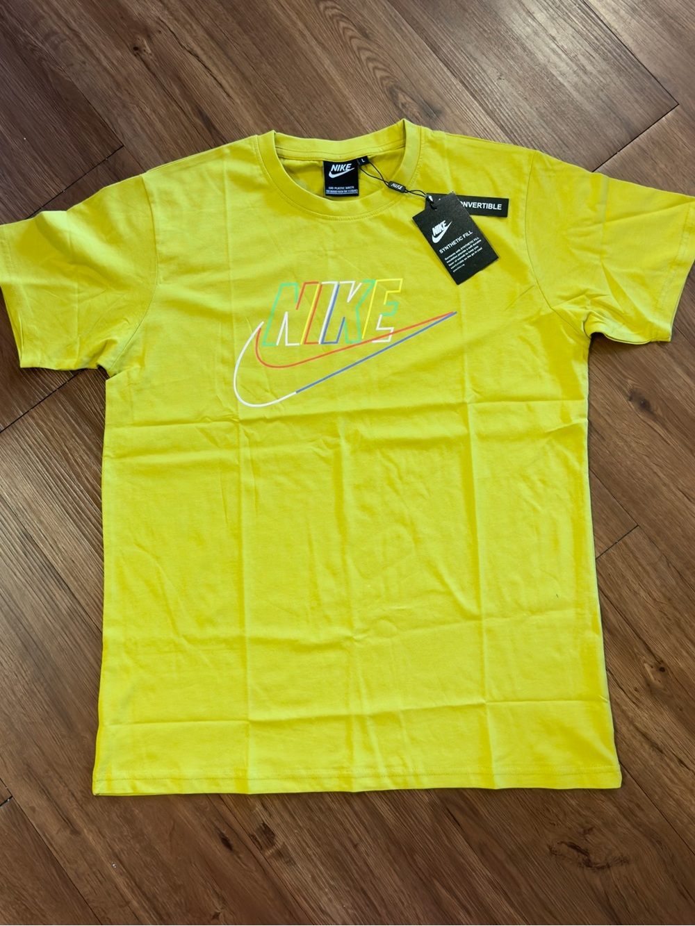 Nike Men’s Yellow Logo Tee